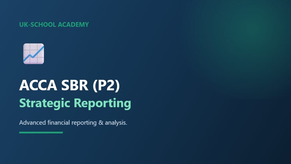 ACCA SBR (P2) — Strategic Business Reporting